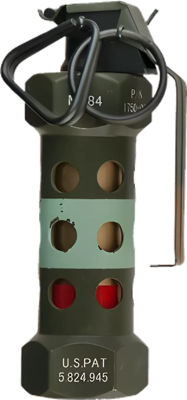 Render of the flashbang grenade model from previous GTA games, front view