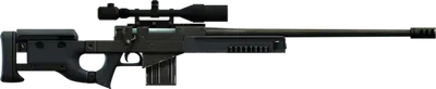 Render of the scoped Hunter Sniper rifle model from previous GTA games, side view