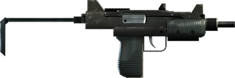 Render of the Micro SMG model from previous GTA games, side view