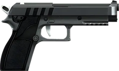 Render of the semi-automatic pistol model from previous GTA games, side view