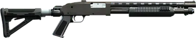 Render of the pump-action shotgun model from previous GTA games, side view with tactical stock
